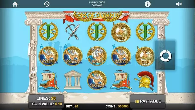 Gods of Olympus 1x2 Gaming Slot Game released in   - Free Spins