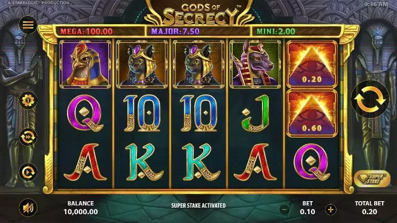 Gods of Secrecy StakeLogic Slot Game released in November 2020 - Free Spins