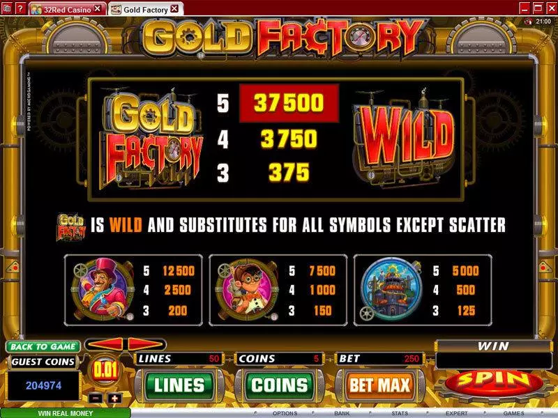 Gold Factory Microgaming Slot Game released in   - Free Spins