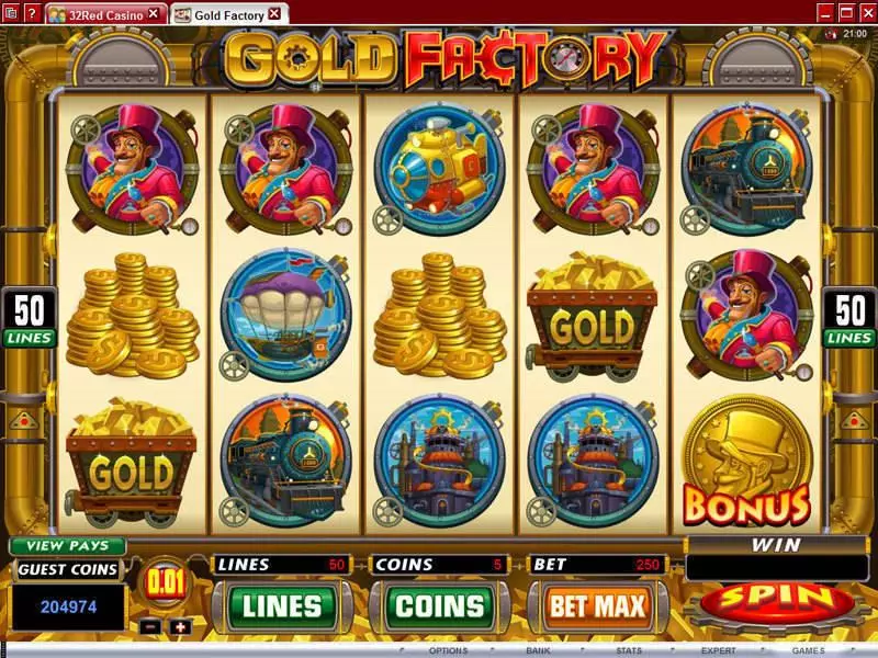 Gold Factory Microgaming Slot Game released in   - Free Spins