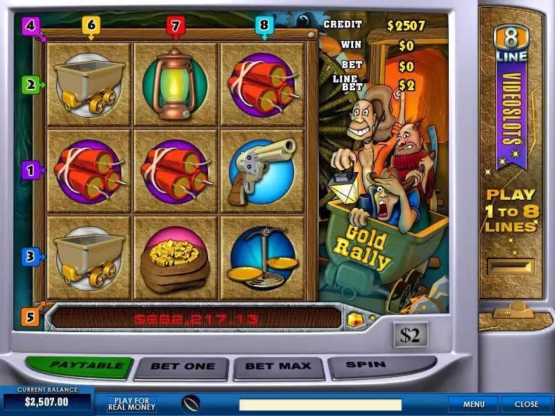 Gold Rally 8 Line PlayTech Slot Game released in   - Second Screen Game