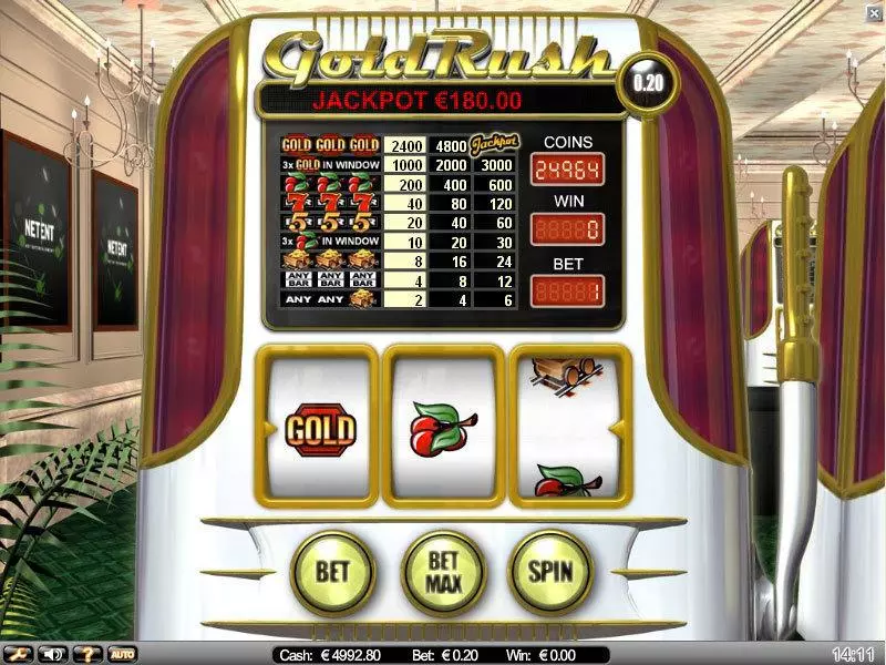 Gold Rush NetEnt Slot Game released in   - 