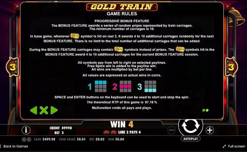 Gold Train Pragmatic Play Slot Game released in May 2017 - On Reel Game