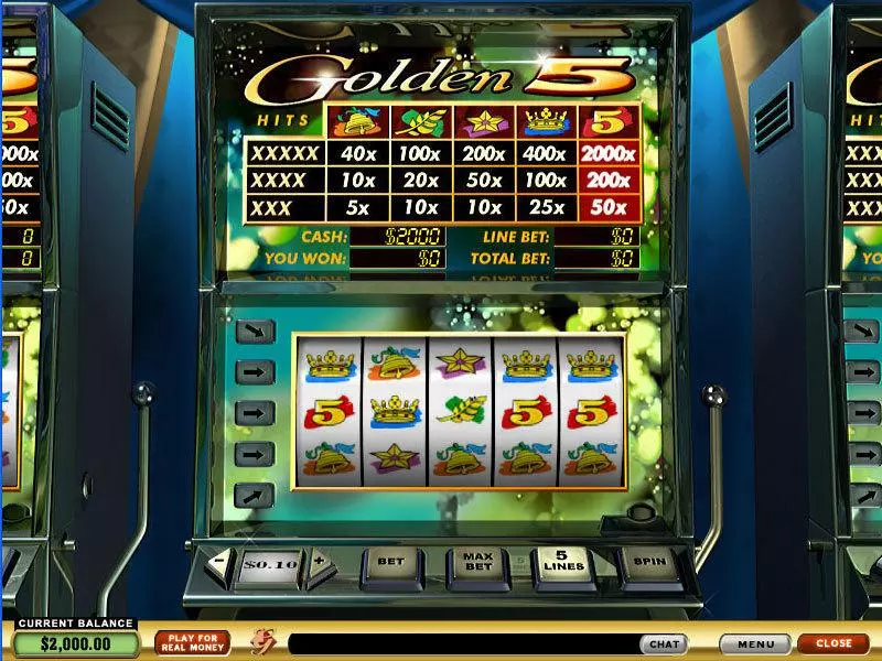 Golden 5 PlayTech Slot Game released in   - 