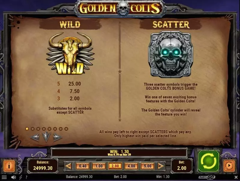 Golden Colts Play'n GO Slot Game released in March 2018 - Pick a Box