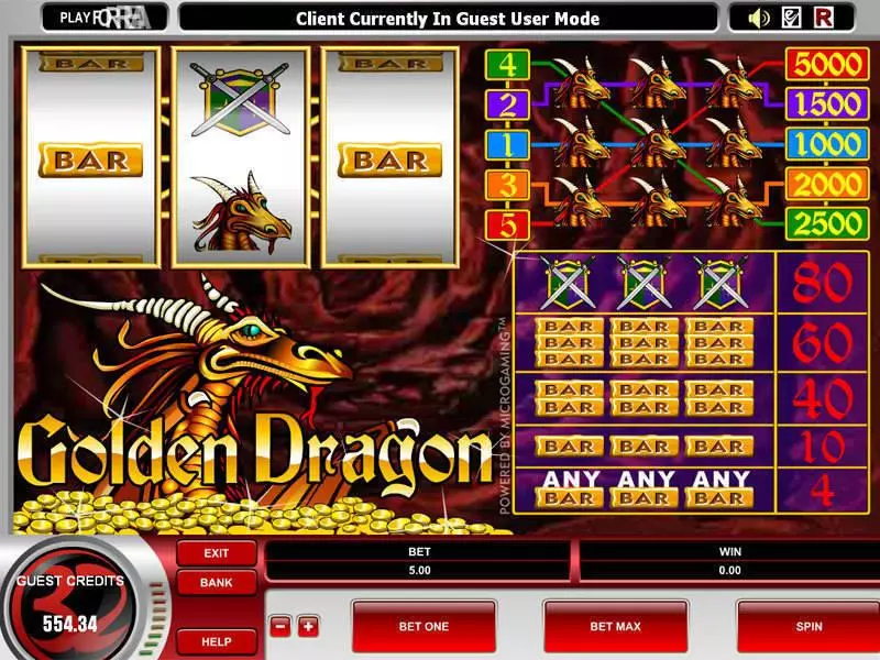 Golden Dragon Microgaming Slot Game released in   - 