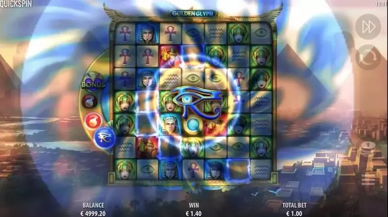 Golden Glyph Quickspin Slot Game released in November 2019 - Free Spins