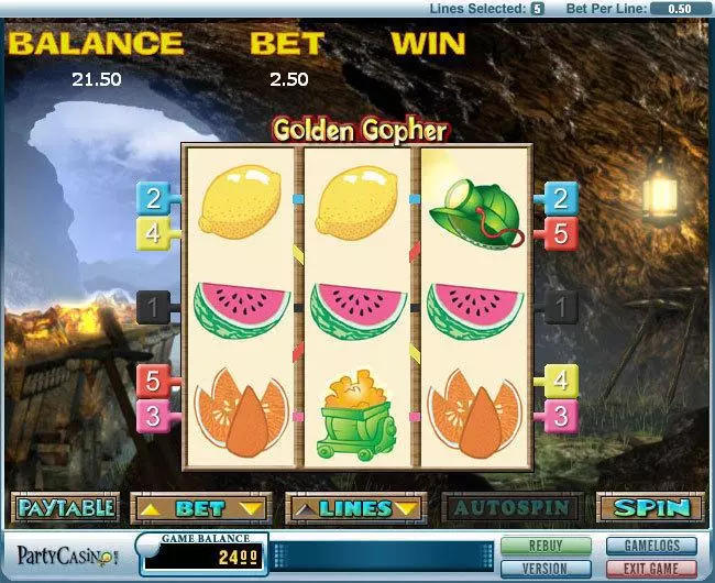 Golden Gopher bwin.party Slot Game released in   - 