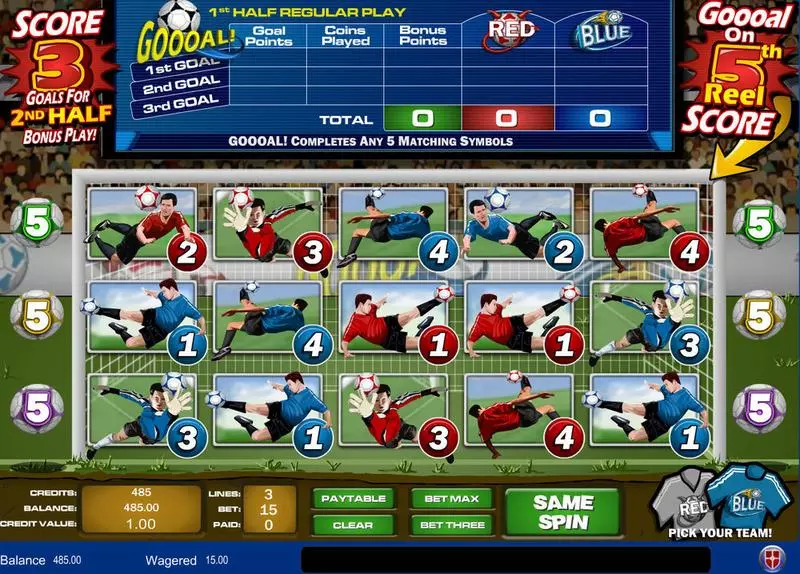 Gooal! Amaya Slot Game released in   - Second Screen Game