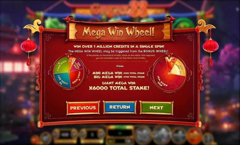 GREAT 88 BetSoft Slot Game released in September 2016 - Wheel of Fortune