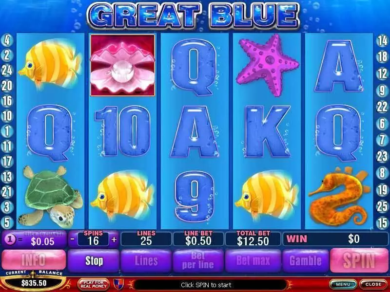 Great Blue PlayTech Slot Game released in   - Free Spins