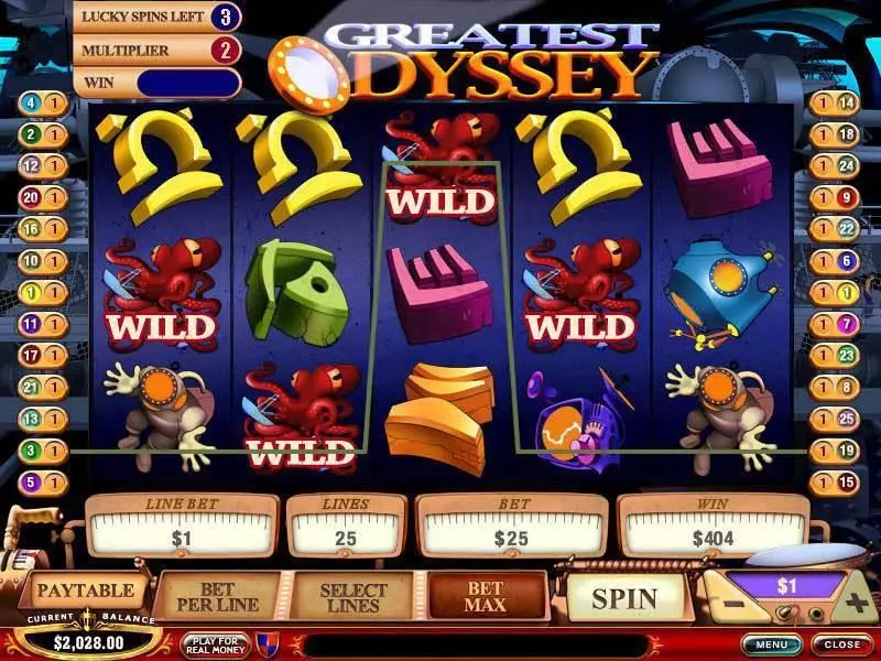 Greatest Odyssey PlayTech Slot Game released in   - Second Screen Game