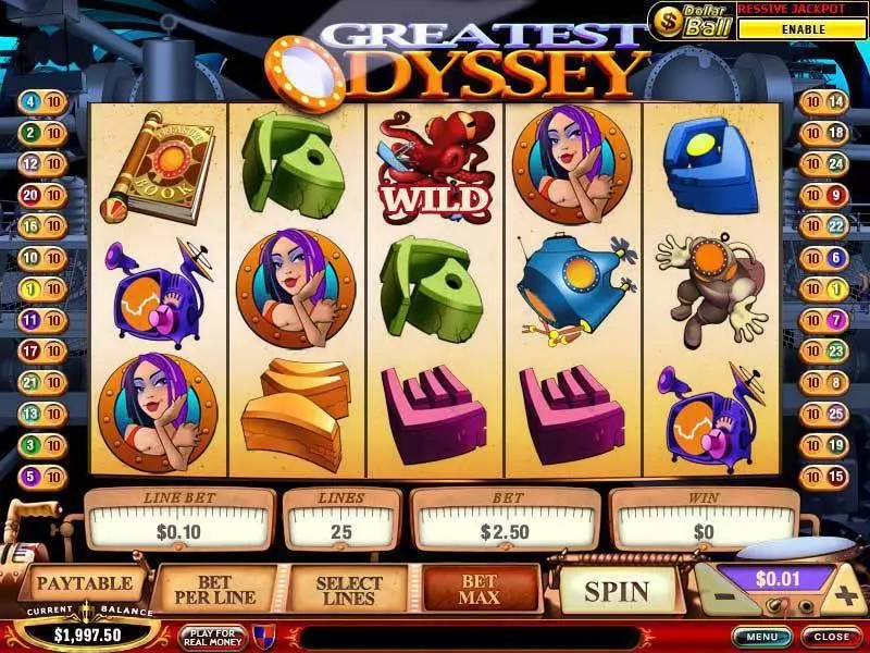 Greatest Odyssey PlayTech Slot Game released in   - Second Screen Game