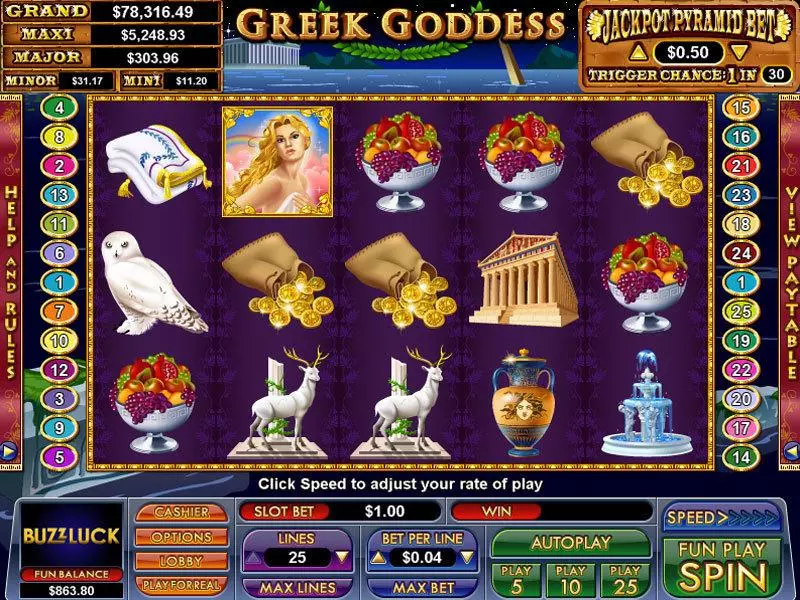 Greek Goddess NuWorks Slot Game released in   - Jackpot bonus game