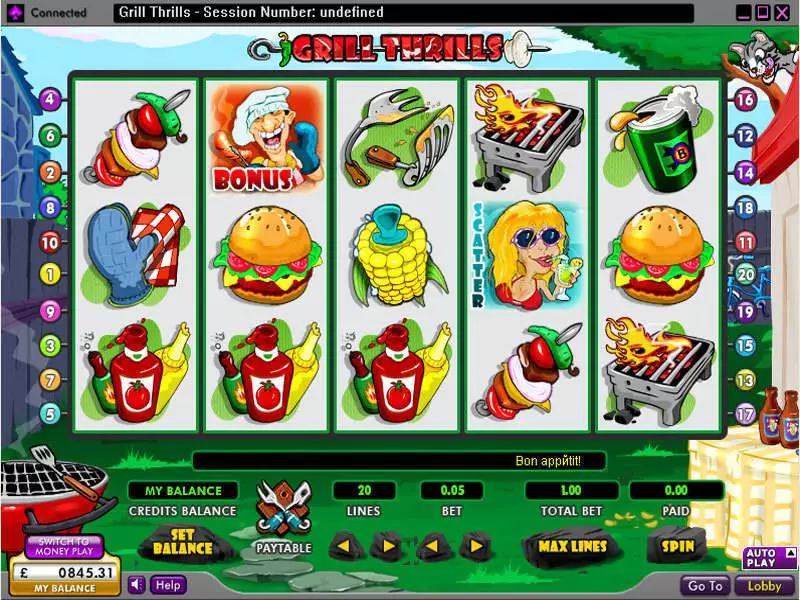 Grill Thrills 888 Slot Game released in   - Second Screen Game