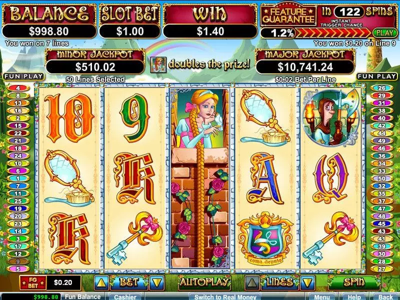 Hairway to Heaven RTG Slot Game released in September 2012 - Free Spins