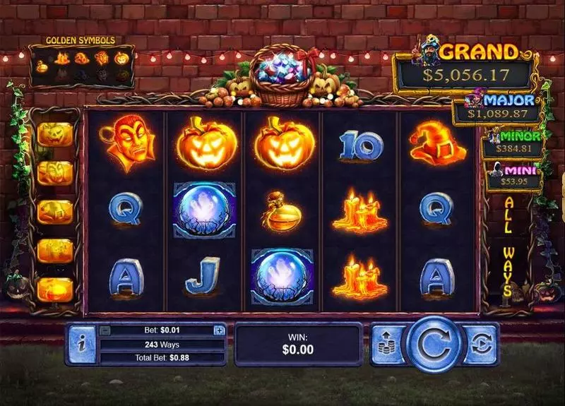 Halloween Treasures RTG Slot Game released in November 2019 - Free Spins