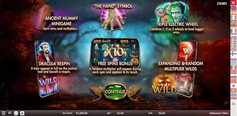 Halloween Wins Red Rake Gaming Slot Game released in October 2023 - Free Spins