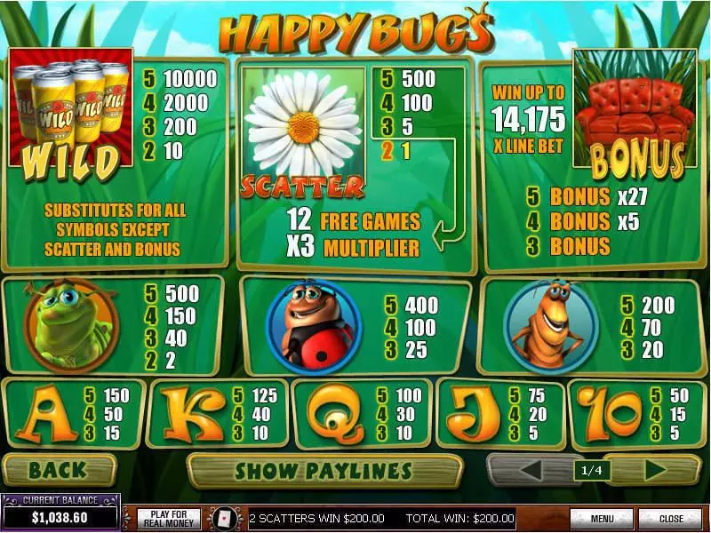 Happy Bugs PlayTech Slot Game released in   - Free Spins