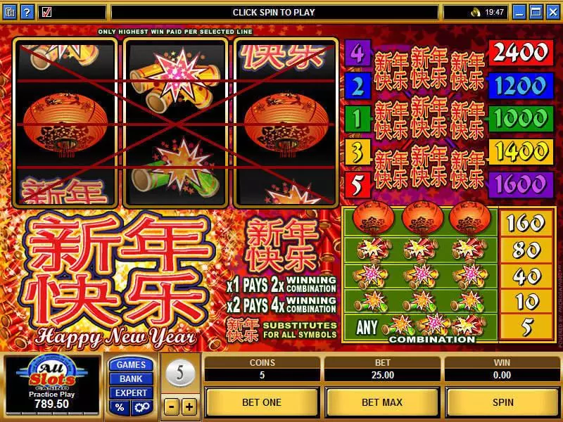 Happy New Year Microgaming Slot Game released in   - 