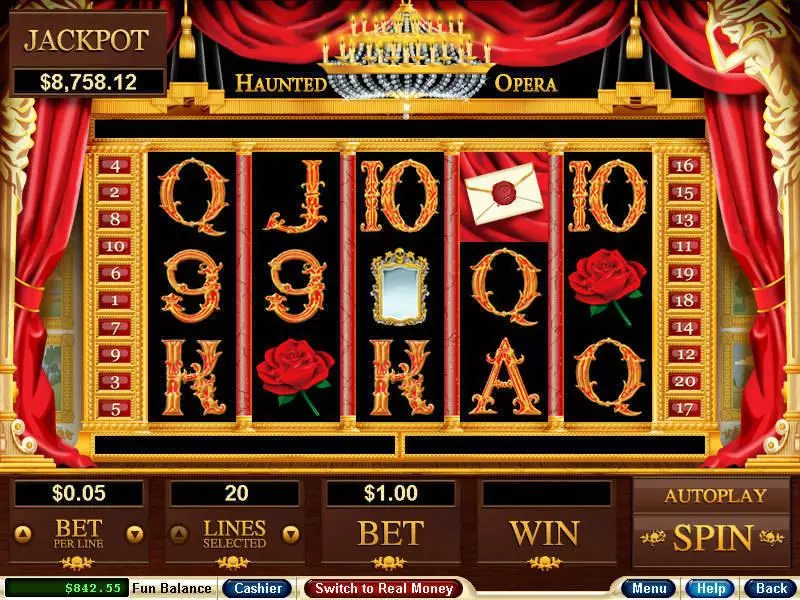 Haunted Opera RTG Slot Game released in June 2008 - Free Spins