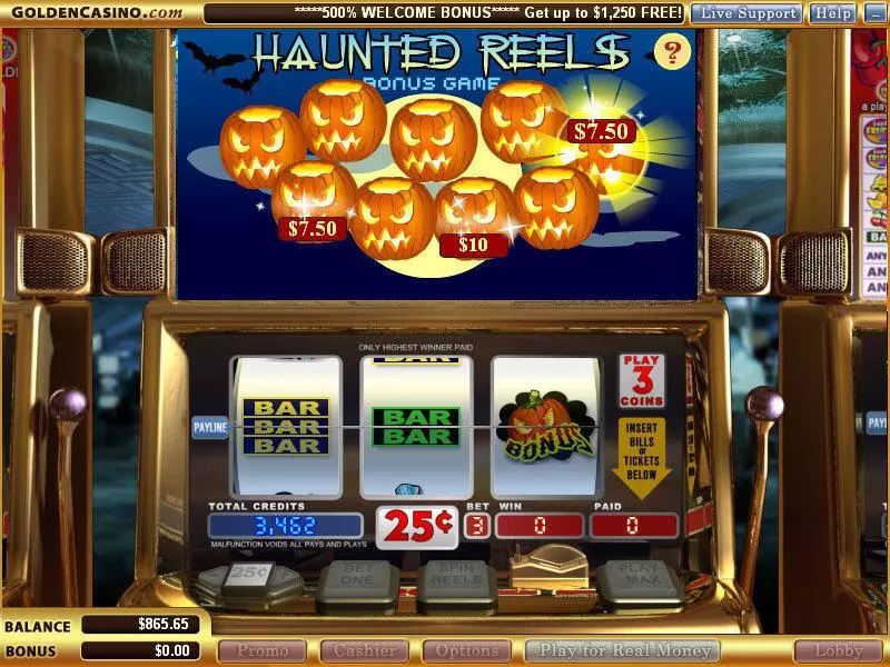 Haunted Reels Vegas Technology Slot Game released in   - Second Screen Game