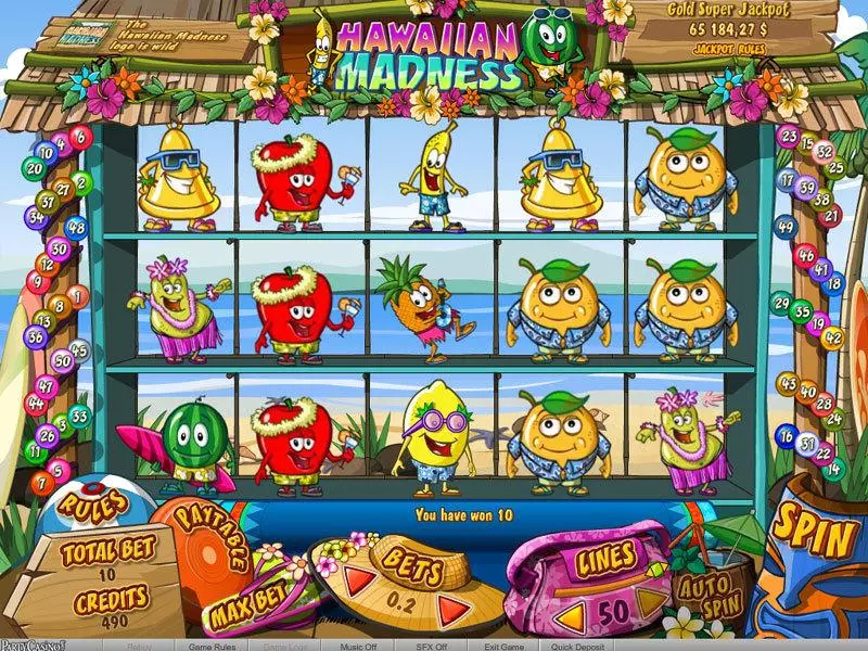 Hawaiian Madness bwin.party Slot Game released in   - Jackpot bonus game