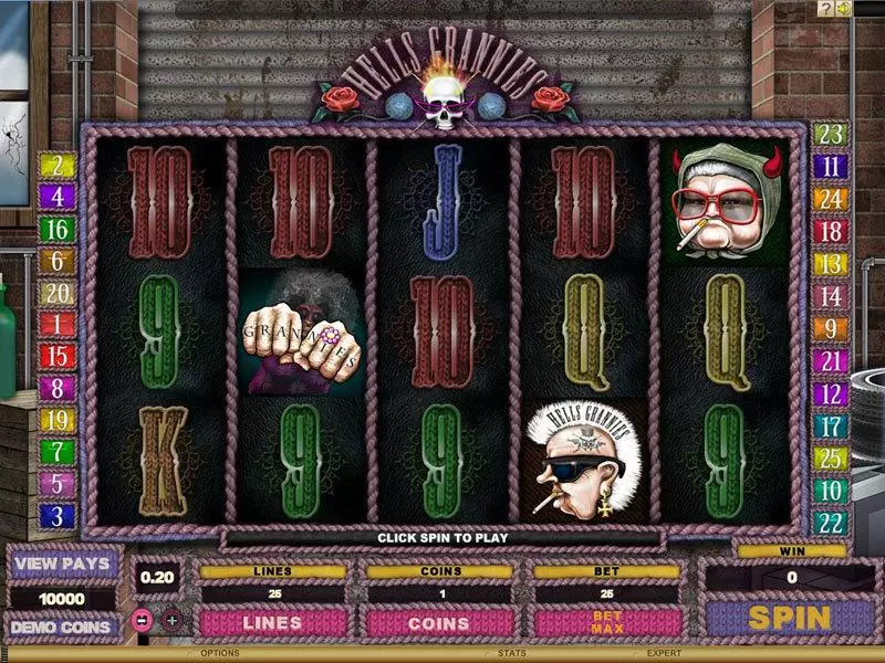 Hells Grannies: Knit Happens! Genesis Slot Game released in October 2011 - Free Spins