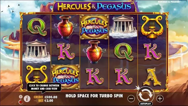 Hercules and Pegasus Pragmatic Play Slot Game released in November 2019 - Free Spins