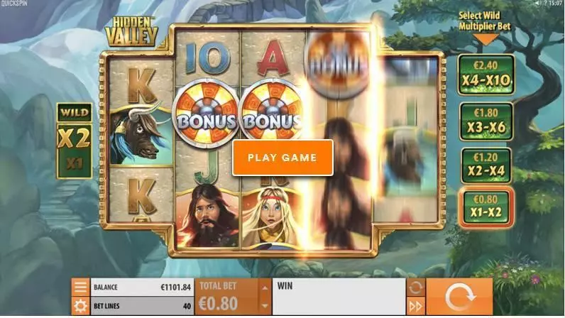 Hidden Valley Quickspin Slot Game released in August 2018 - Wheel of Fortune