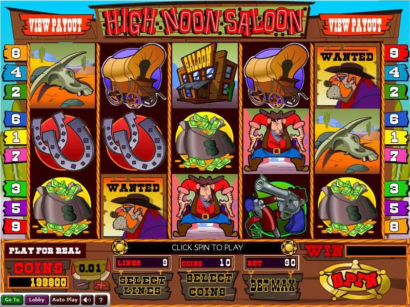 High Noon Saloon Wizard Gaming Slot Game released in   - 