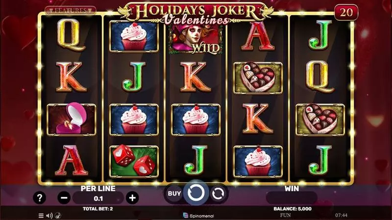 Holidays Joker – Valentines Spinomenal Slot Game released in February 2024 - Re-Spin