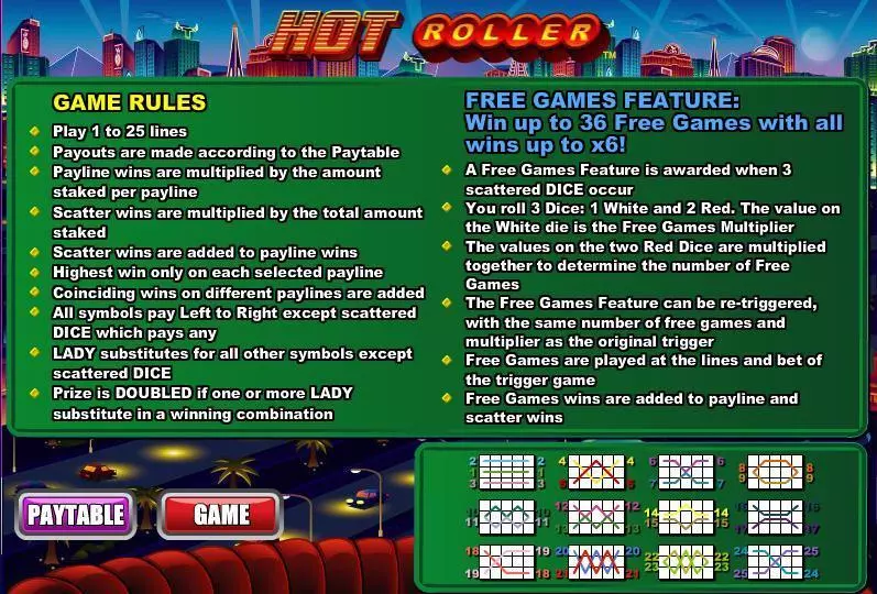 Hot Roller WGS Technology Slot Game released in   - Free Spins
