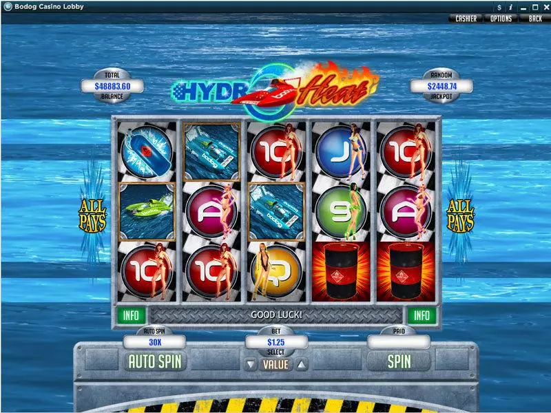 Hydro Heat RTG Slot Game released in August 2011 - Free Spins