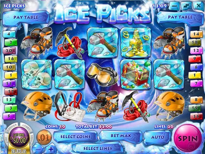 Ice Picks Rival Slot Game released in December 2011 - Free Spins