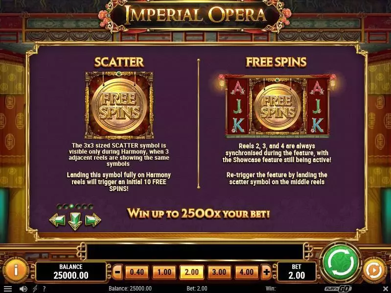 Imperial Opera Play'n GO Slot Game released in March 2018 - Free Spins