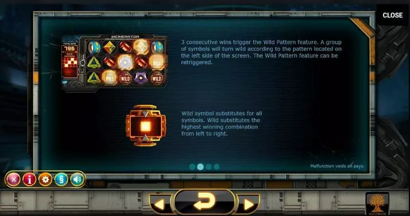 Incinerator Yggdrasil Slot Game released in January 2016 - Wild Pattern