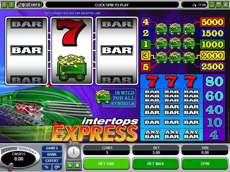 Intertops Express Microgaming Slot Game released in   - 