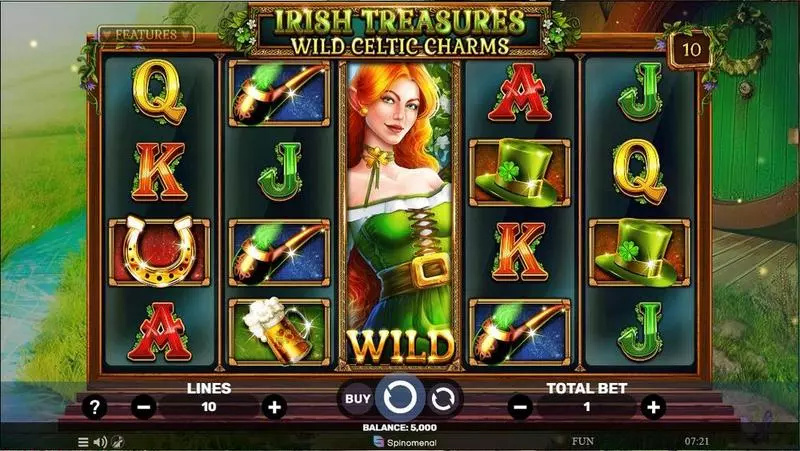 Irish Treasures – Wild Celtic Charms Spinomenal Slot Game released in March 2024 - Buy Feature