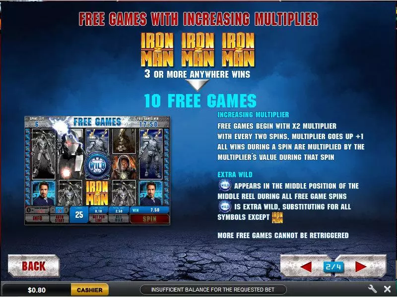 Iron Man 2 PlayTech Slot Game released in   - Jackpot bonus game