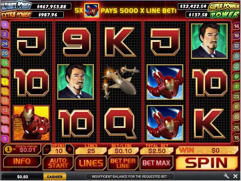 Iron Man PlayTech Slot Game released in   - Jackpot bonus game