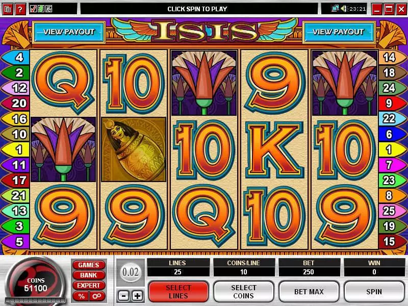 Isis Microgaming Slot Game released in   - Free Spins