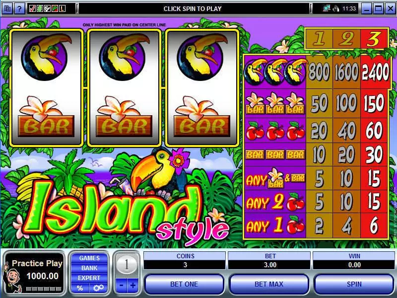 Island Style Microgaming Slot Game released in   - 