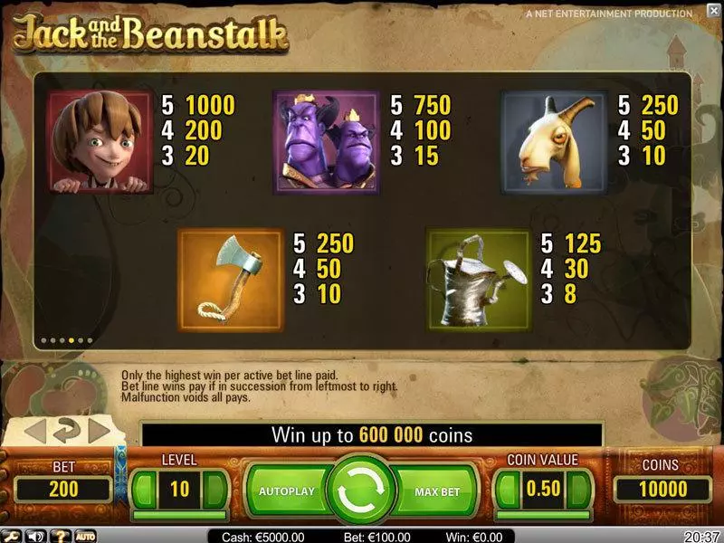Jack and the Beanstalk NetEnt Slot Game released in   - Free Spins