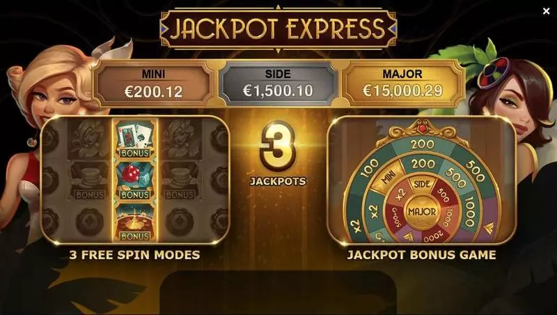 Jackpot Express Yggdrasil Slot Game released in August 2020 - Free Spins
