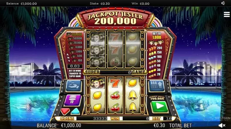 Jackpot Jester 200000  NextGen Gaming Slot Game released in September 2018 - 