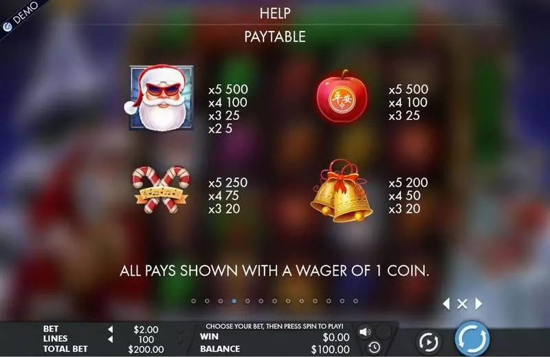 Jazzy Christmas Genesis Slot Game released in November 2017 - Re-Spin
