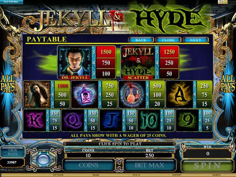 Jekyll and Hyde Microgaming Slot Game released in   - Free Spins