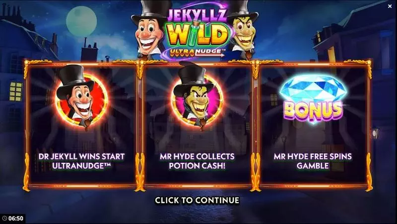 Jekyllz Wild UltraNudge Bang Bang Games Slot Game released in May 2020 - Ultranadge