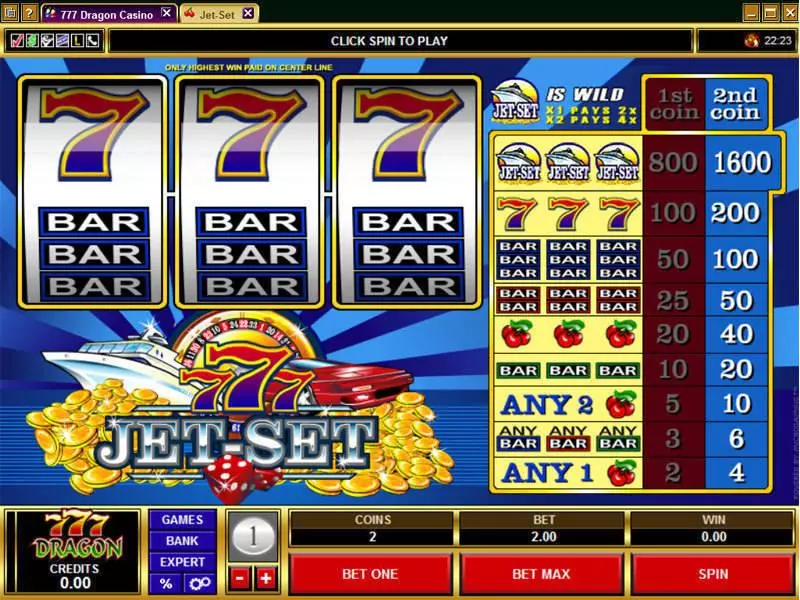 Jet-Set Microgaming Slot Game released in   - 